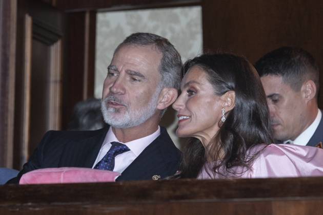The King and Queen of Spain, the Princess of Asturias and Infanta Sofia preside over the 31st Princess of Asturias Awards Concert King Felipe VI and Queen Letizia, during the XXXI Princess of Asturias Concert, at the Oviedo Auditorium, on October 19, 2023, in Oviedo, Asturias, Spain. Today marks the start of the ceremonies for the 2023 Princess of Asturias Awards, to be held tomorrow, October 20. The King and Queen, the Princess and the Infanta will preside over the XXXI Princess of Asturias Awards Concert after receiving in audience this morning the recipients of the 2023 Princess of Asturias Medals, the winners of the 2022 End of Degree Awards of the University of Oviedo and the jurors of the awards and members of the Board of Trustees of  Copyright: xEuropaxPress ABACAx 872467_034 EuropaxPress ABACAx 872467_034