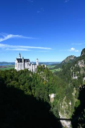 Schloss Neuschwanstein im bayerischen Allgäu bei Füssen, Deutschland