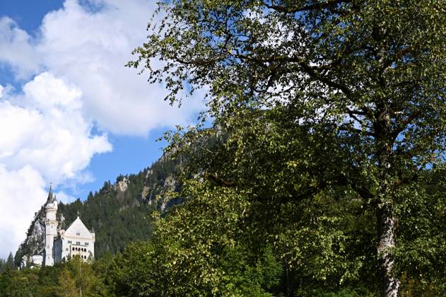 Schloss Neuschwanstein im bayerischen Allgäu bei Füssen, Deutschland