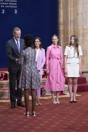 20-10-2023 Medals Princess Leonor and Queen Letizia and King Felipe and Princess Sofia during the Princess Asturias awards at the Campoamor theatre in Oviedo No Spain Â  Copyright: xPPEx