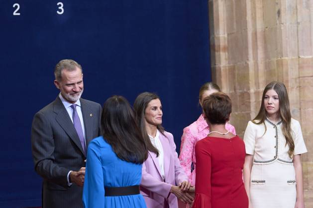 20-10-2023 Medals Princess Leonor and Queen Letizia and King Felipe and Princess Sofia during the Princess Asturias awards at the Campoamor theatre in Oviedo No Spain Â  Copyright: xPPEx