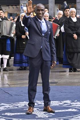 Eliud Kipchoge during the Princess of Asturias Awards 2023 in Oviedo, on Friday 20 October 2023 Cordon Press