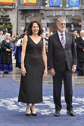 Bonnie L Bassler and E Peter Greenberg during the Princess of Asturias Awards 2023 in Oviedo, on Friday 20 October 2023 Cordon Press