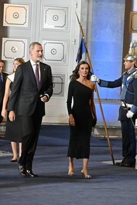 Spanish King Felipe VI and Letizia with Princess of Asturias Leonor de Borbon and Sofia de Borbon during the Princess of Asturias Awards 2023 in Oviedo, on Friday 20 October 2023 Cordon Press
