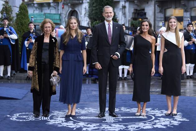 20-10-2023 Gala Princess Leonor and Queen Letizia and King Felipe and Princess Sofia and Queen Sofia during the Princess Asturias awards gala at the Campoamor Theatre in Oviedo. No Spain Â  Copyright: xPPEx