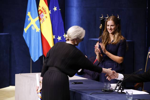 20-10-2023 Gala Princess Leonor and US actress Meryl Streep during the Princess Asturias awards gala at the Campoamor Theatre in Oviedo. No Spain Â  Copyright: xPPEx