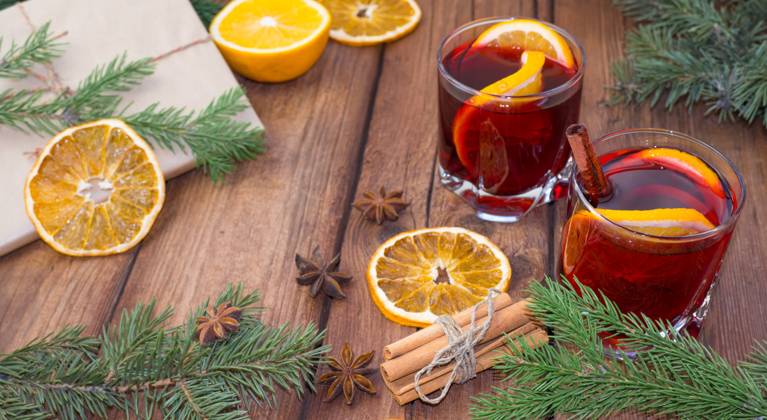 Mulled wine and spices on a wooden background with branches of a Christmas tree. Selective focus. , 41145398.jpg, christmas, newyear, wine, cinnamon, drink, anise, glass, spice, cup, holiday, red, fruit, hot, sweet, warm, wooden, traditional, decoration, food, alcohol, clove, mulled, homemade, delicious, winter, orange, star, beverage, punch, aromatic, flavor, aroma, seasonal, spruce, advent, lighting, season, slice, grog, xmas, heat, lemon, mug, mulled wine, nobody, bright, wood, selective focus, stick, vertical RECORD DATE NOT STATED