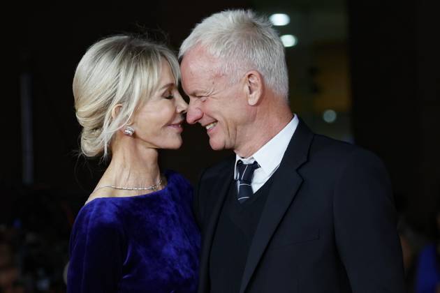 Bilder des Jahres 2023, Entertainment 10 Oktober Entertainment Themen der Woche KW43 Entertainment Bilder des Tages Filmfest in Rom, Posso entrare An ode to Naples Premiere October 23, 2023, ROME, ITALY: British musician Sting (R) and his wife director Trudie Styler (L) arrive for the screening of the movie ˜Posso entrare? An ode to Naples™ at the 18th annual Rome International Film Fest in Rome, Italy, 23 October 2023. The Festa del Cinema di Roma runs from 18 to 29 October 2023. ANSA FABIO FRUSTACI ROME ITALY  - ZUMAa110 20231023_zaf_a110_088 Copyright: xFabioxFrustacix