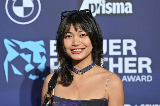 Nhung Hong (Schauspielerin), Einzelbild,angeschnittenes Einzelmotiv,Portraet,Portrait,Porträt. Roter Teppich,Blauer Panther Ð TV und Streaming Award 2023 am 25.10.2023 in der BMW Welt Muenchen.