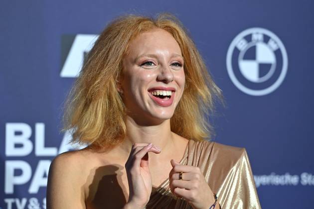 Anna ERMAKOVA (Tochter von Boris Becker). Einzelbild,angeschnittenes Einzelmotiv,Portraet,Portrait,Porträt. Roter Teppich,Blauer Panther Ð TV und Streaming Award 2023 am 25.10.2023 in der BMW Welt Muenchen.