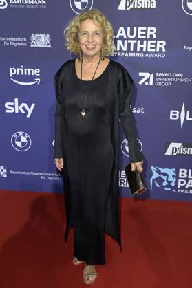 Michaela May bei der Verleihung vom Blauer Panther - TV & Streaming Award 2023 in der BMW Welt. München, 25.10.2023
