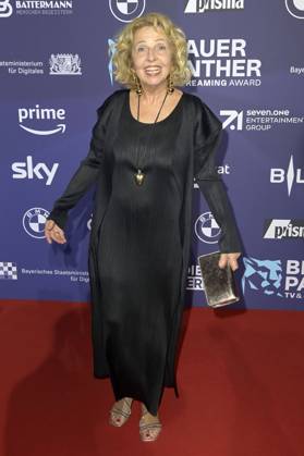 Michaela May bei der Verleihung vom Blauer Panther - TV & Streaming Award 2023 in der BMW Welt. München, 25.10.2023