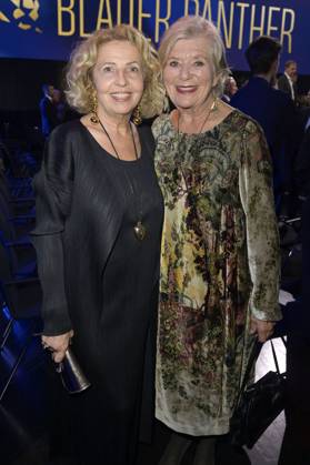 Michaela May und Jutta Speidel bei der Verleihung vom Blauer Panther - TV & Streaming Award 2023 in der BMW Welt. München, 25.10.2023