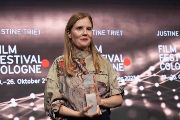 Regisseurin Justine TRIET, Regisseurin Justine TRIET erhaelt den Filmpreis Koeln, Film Festival Cologne awards in Koeln, 26.10.2022.