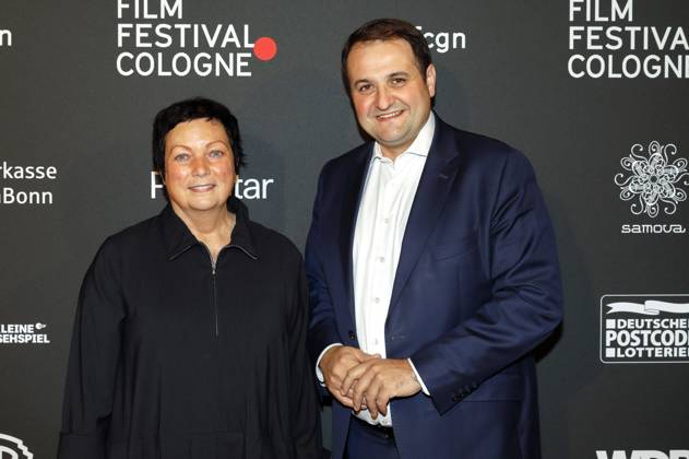Martina Richter und Nathanael Liminski bei der Verleihung der Cologne Awards auf dem 33. Film Festival Cologne 2023 im E-Werk. Köln, 26.10.2023