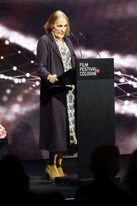 Gabriela Sperl bei der Verleihung der Cologne Awards auf dem 33. Film Festival Cologne 2023 im E-Werk. Köln, 26.10.2023