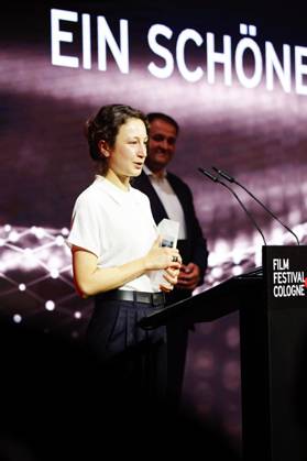 Katharina Huber bei der Verleihung der Cologne Awards auf dem 33. Film Festival Cologne 2023 im E-Werk. Köln, 26.10.2023