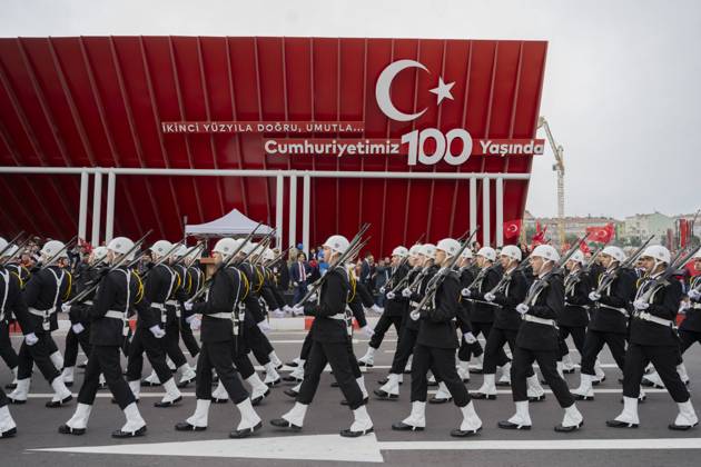 Bilder des Jahres 2023, News 10 Oktober October 29, 2023, fatih, Â°stanbul, Turkey: The Republic of Turkey is 100 years old today. Turkey celebrated its 100th anniversary with military parades and salutes. fatih Turkey - ZUMAe118 20231029_zip_e118_003 Copyright: xMertxNazimxEginx