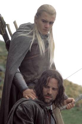 The Lord of the Rings: The Return of the King (2003) Legolas (Orlando Bloom) reassures Aragorn (Viggo Mortensen) that he has not failed on his quest in the Paths of the Dead. Photo Credit: Pierre Vinet New Line Productions (c) 2003 . The Lord of the Rings: The Return of the King (2003) Legolas (Orlando Bloom) reassures Aragorn (Viggo Mortensen) that he has not failed on his quest in the Paths of the Dead. Photo Credit: Pierre Vinet New Line Productions (c) 2003 . UK only DIGITAL FILE ONLY http: www..co.uk , Credit:Idols Avalon Copyright: xIdolsx xAvalonx 0507163209