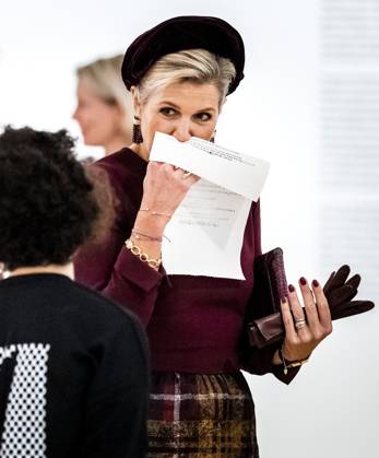 AMSTERDAM - Queen Maxima is present at the presentation of the Prix de Rome 2023, the oldest prize in the Netherlands for visual artists under the age of 40. ANP REMKO DE WAAL netherlands out - belgium out  Copyright: xx x482650827x originalFilename: 482650827.jpg
