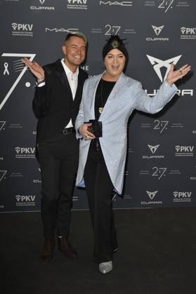 Marcell Damaschke und Julian F. M. Stoeckel bei der Ankunft Operngala zugunsten der Deutschen AIDS-Stiftungin Berlin 04.11. 2023