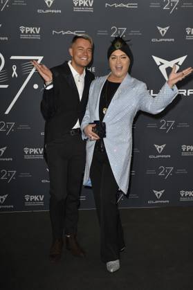 Marcell Damaschke und Julian F. M. Stoeckel bei der Ankunft Operngala zugunsten der Deutschen AIDS-Stiftungin Berlin 04.11. 2023