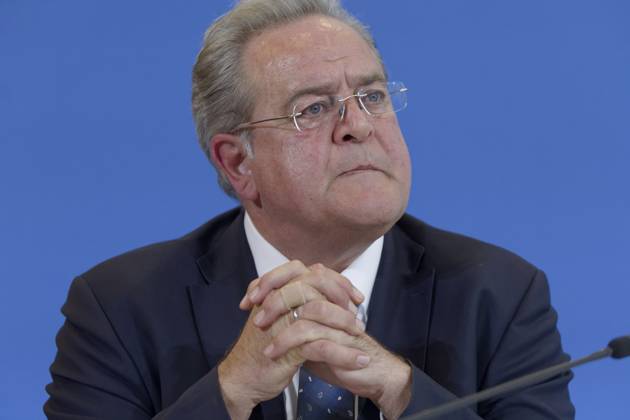 Jahresbericht Bundespolizei 2022 vorgestellt 2023-11-08 - Deutschland, Berlin - Die Bundesministerin des Inneren und für Heimat, und Bundespolizeipräsident Dr. Dieter Romann stellen den Jahresbericht der Bundespolizei 2022 vor.