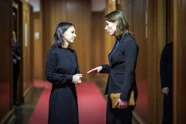 News Themen der Woche KW45 News Bilder des Tages (L-R) Annalena Baerbock, Bundesaussenministerin, trifft Hanke Bruins Slot, Aussenministerin der Niederlande, zum bilateralen Gespraech im Auswaertigen Amt in Berlin, 09.11.2023. Berlin Deutschland