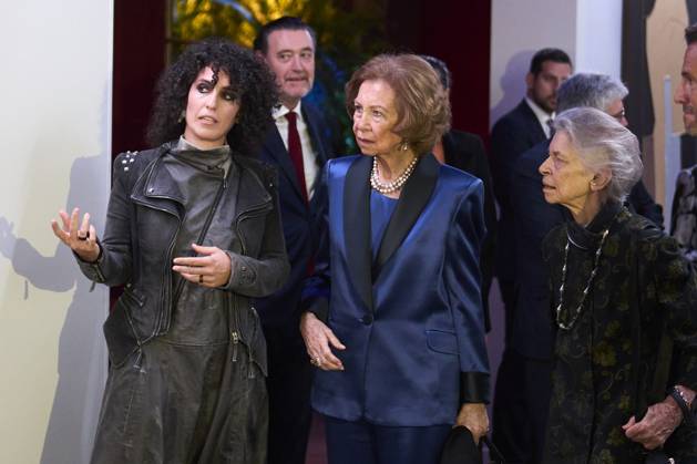 13-11-2023 Madrid Queen Sofia and Princess Irene of Greece attend the 38th edition of the BMW painting prize concert at the royal theatre in Madrid. No Spain Â  Copyright: xPPEx