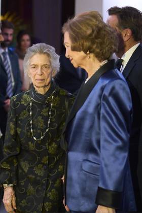 13-11-2023 Madrid Queen Sofia and Princess Irene of Greece and Margarita Saxe-Coburg-Gotha attend the 38th edition of the BMW painting prize concert at the royal theatre in Madrid. No Spain Â  Copyright: xPPEx