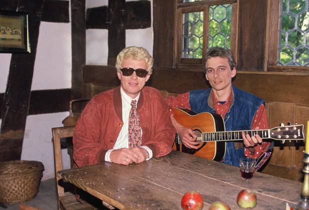 Der Saenger Heino und sein Sohn Uwe aufgenommen am 14.02.1990