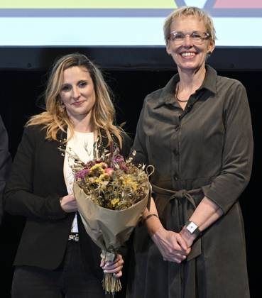 Presentation of the Federal Anti-Poverty Prize 2023 BRUSSELS, BELGIUM - NOVEMBER 21 : Morgane Lottin (icar-wallonie) pictured during the presentation of the Federal Anti-Poverty Prize 2023 (15th edition) in the presence of Karine Lalieux (PS), Minister of Pensions and Social Integration, in charge of Persons with Disabilities, Combating Poverty and Beliris of the Federal government on November 21, 2023 in Brussels, Belgium, 21 11 2023 Brussels Belgium  Copyright: xDidierxLebrunx