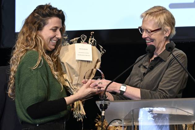 Presentation of the Federal Anti-Poverty Prize 2023 BRUSSELS, BELGIUM - NOVEMBER 21 : Anouk Vandenhoeke ( t Hope) pictured during the presentation of the Federal Anti-Poverty Prize 2023 (15th edition) in the presence of Karine Lalieux (PS), Minister of Pensions and Social Integration, in charge of Persons with Disabilities, Combating Poverty and Beliris of the Federal government on November 21, 2023 in Brussels, Belgium, 21 11 2023 Brussels Belgium  Copyright: xDidierxLebrunx