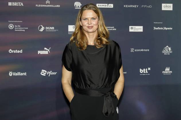 Britta Steffen bei der Verleihung des 16. Deutschen Nachhaltigkeitspreises 2023 im Maritim Hotel. Düsseldorf, 24.11.2023