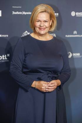 Nancy Faeser bei der Verleihung des 16. Deutschen Nachhaltigkeitspreises 2023 im Maritim Hotel. Düsseldorf, 24.11.2023