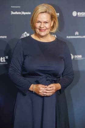 Nancy Faeser bei der Verleihung des 16. Deutschen Nachhaltigkeitspreises 2023 im Maritim Hotel. Düsseldorf, 24.11.2023