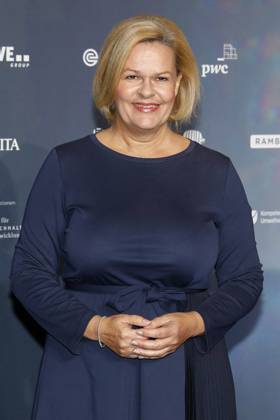 Nancy Faeser bei der Verleihung des 16. Deutschen Nachhaltigkeitspreises 2023 im Maritim Hotel. Düsseldorf, 24.11.2023