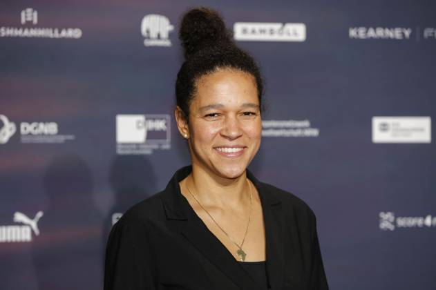 Celia Sasic bei der Verleihung des 16. Deutschen Nachhaltigkeitspreises 2023 im Maritim Hotel. Düsseldorf, 24.11.2023