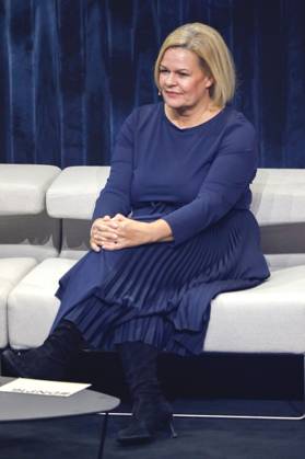 Nancy Faeser bei der Verleihung des 16. Deutschen Nachhaltigkeitspreises 2023 im Maritim Hotel. Düsseldorf, 24.11.2023