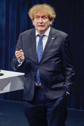 Michael Braungart bei der Verleihung des 16. Deutschen Nachhaltigkeitspreises 2023 im Maritim Hotel. Düsseldorf, 24.11.2023
