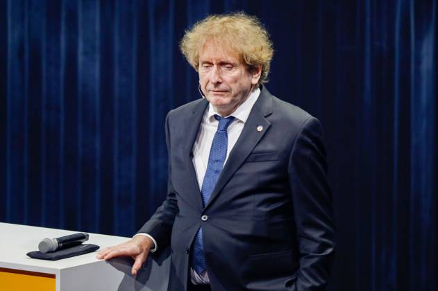Michael Braungart bei der Verleihung des 16. Deutschen Nachhaltigkeitspreises 2023 im Maritim Hotel. Düsseldorf, 24.11.2023