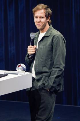 Sebastian Vettel bei der Verleihung des 16. Deutschen Nachhaltigkeitspreises 2023 im Maritim Hotel. Düsseldorf, 24.11.2023