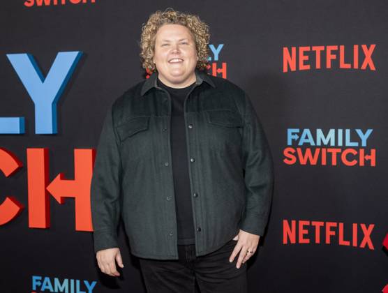 Cast member Fortune Feimstier attends the premiere of Family Switch at The Grove in Los Angeles, on November 29, 2023. Storyline: When a chance encounter with an astrological reader causes the Walkers to wake up to a full body switch, can they unite to land a promotion, college interview, record deal, and soccer tryout? LAP2023112918 ALEXxGALLARDO