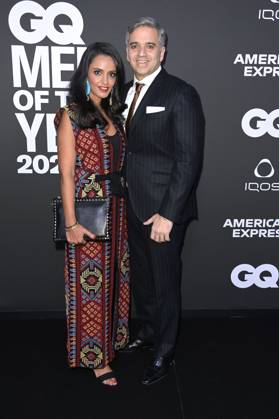 Sawsan Chebli mit Ehemann Nizar Maarouf bei der 25. Verleihung der GQ Men of the Year Awards 2023 im The Tunnel. Berlin, 30.11.2023