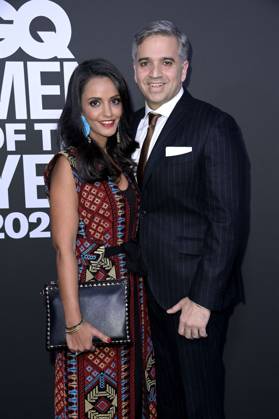 Sawsan Chebli mit Ehemann Nizar Maarouf bei der 25. Verleihung der GQ Men of the Year Awards 2023 im The Tunnel. Berlin, 30.11.2023