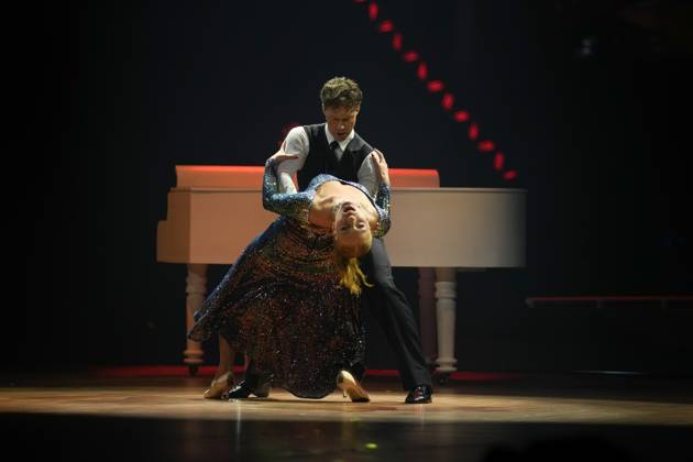 LET S DANCE - Die Live-Tournee 2023 04.12.2023 Tanzpaar Anna Ermakova & Valentin Lusin bei Let s Dance - Die Live-Tournee 2023 in der ausverkauften SAP Arena Mannheim. Mannheim SAP Arena Baden-Württemberg