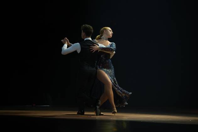 LET S DANCE - Die Live-Tournee 2023 04.12.2023 Tanzpaar Anna Ermakova & Valentin Lusin bei Let s Dance - Die Live-Tournee 2023 in der ausverkauften SAP Arena Mannheim. Mannheim SAP Arena Baden-Württemberg