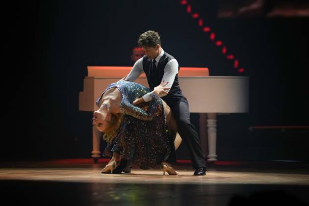 LET S DANCE - Die Live-Tournee 2023 04.12.2023 Tanzpaar Anna Ermakova & Valentin Lusin bei Let s Dance - Die Live-Tournee 2023 in der ausverkauften SAP Arena Mannheim. Mannheim SAP Arena Baden-Württemberg