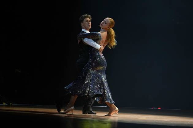 LET S DANCE - Die Live-Tournee 2023 04.12.2023 Tanzpaar Anna Ermakova & Valentin Lusin bei Let s Dance - Die Live-Tournee 2023 in der ausverkauften SAP Arena Mannheim. Mannheim SAP Arena Baden-Württemberg