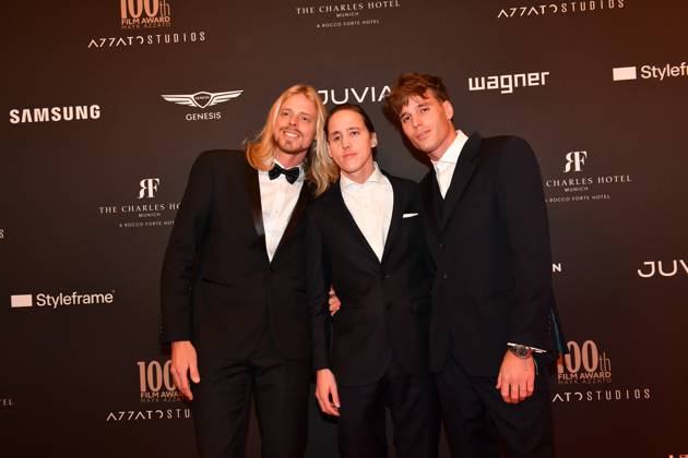 Mayk Azzato mit Brigitte Nielsen Söhne 100th Film Award Event The Charles Hotel München 09. Dezember 2023